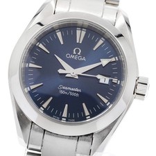 Orologio da donna Omega Seamaster Aqua Terra 2577,80 data quadrante navy quarzo_920982