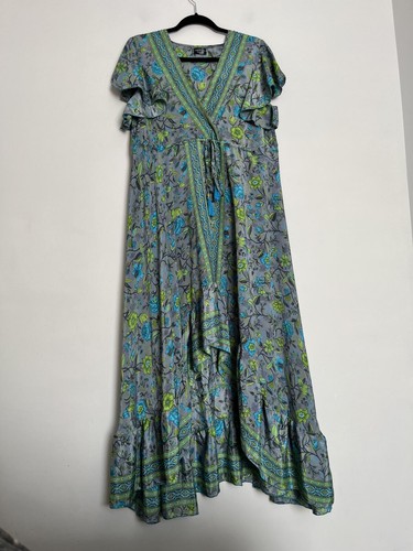 Abito corte hindu grigio blu - corte,
