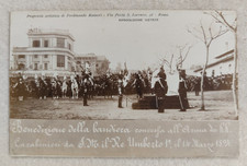 foto cartolina reggimentali carabinieri reali savoia umberto bandiera 1894 fp