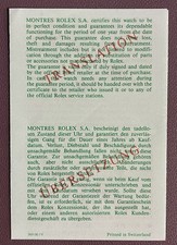 ROLEX Translation Leaflet for