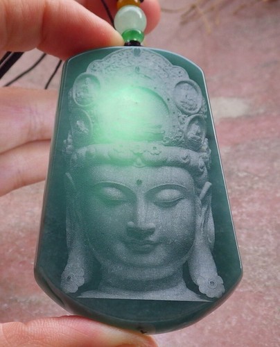 Ciondolo giadeite giada verde