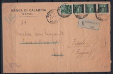 Italia 1946 lettera 60% 1, 2 lire, Napoli, Banca di Calabria