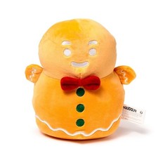 Morbido cuscino di peluche natalizio sorridente Omino pan di zenzero Christmas