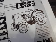PUBBLICITÀ LOMBARDINI TRATTORI CINGOLATI GOMMATI DA RIVISTA Anni "50