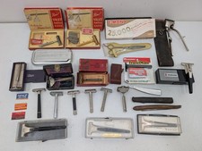 Lotto barbiere vintage rasoio