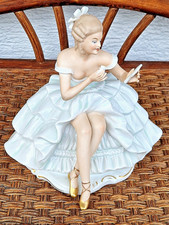 Vecchia statuetta vintage Ballerine Wallendorf 1764 dipinta a mano N 1396 / 1 22,0 cm