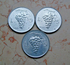 5 lire UVA 1948 1949  1950