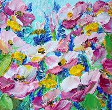 Dipinto con fiori di petunia -