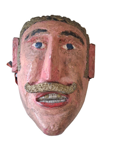 Maschera danza maya legno - danza, in