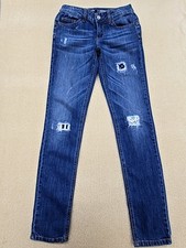 Jeans donna blu denim effetto