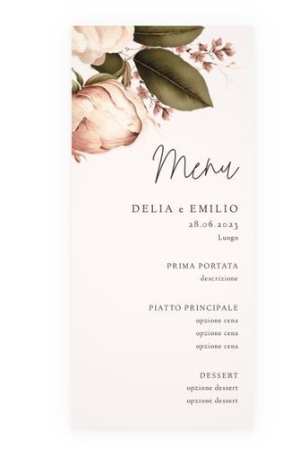 Menu matrimonio personalizzato - matrimonio,