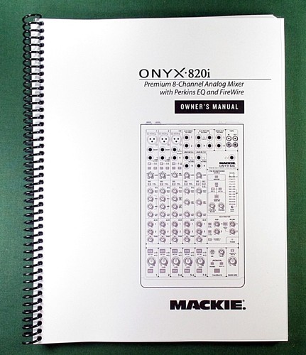 Manuale istruzioni mackie - manuale,