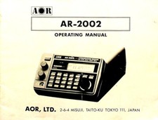 AOR AR-2002 SCANNER ORIGINAL