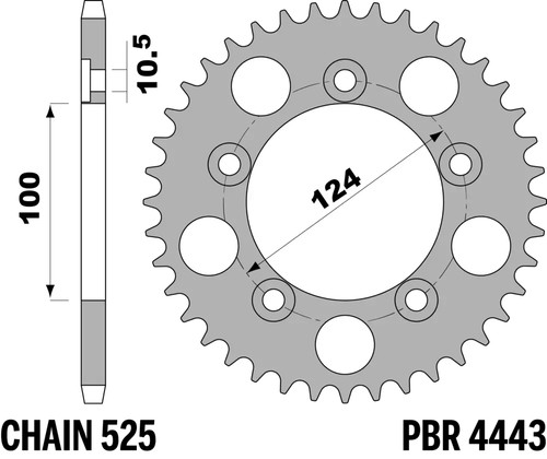 Corona trasmissione pbr ducati - corona,