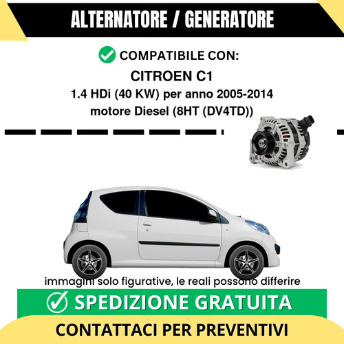 Alternatore citroen 4 hdi - alternatore, c1