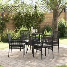 Set da Pranzo per Giardino Poly Rattan Pranzo all'Aperto vidaXL