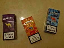 3 Pacchetti vuoti Camel blu