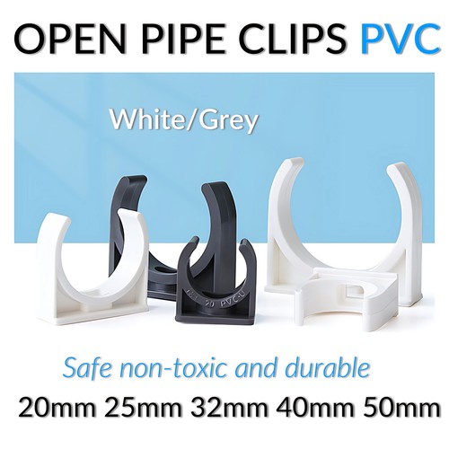 Clip per tubi aperti pvc - per,
