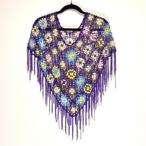 Poncho scialle vintage y2k - poncho/scialle,