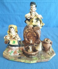 gruppo scultoreo Sardo Ceramica Massidda Anni 50/60 1900 P Serra Olbia antico