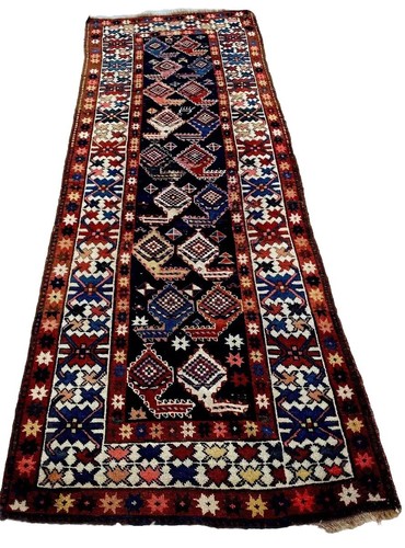 Tappeto antico runner - curdo, 4