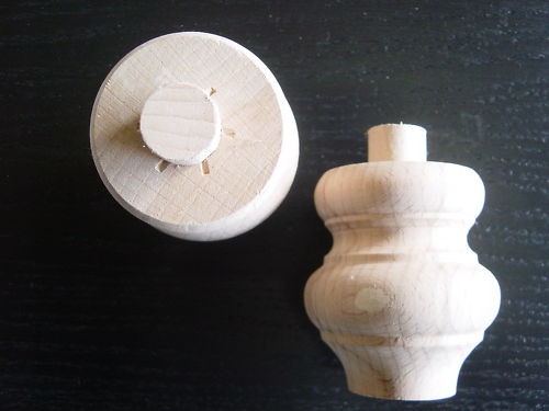 Piedino per mobili faggio - piedino,