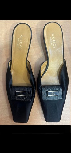 Gucci satin mules ciabatte - gucci,