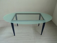 ? ETTORE SOTTSASS   TAVOLO OVALE EPOCA 1970-80 - M 1027