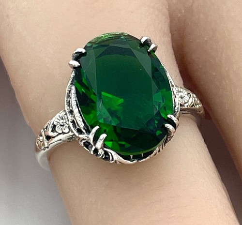 Anello sim smeraldo verde - smeraldo, vivo