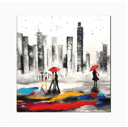 Quadro moderno dipinto mano - quadro,