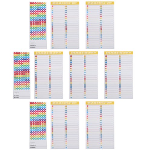 Sheet etichetta del - 10,