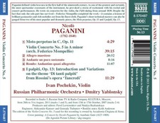 PAGANINI: VIOLIN CONCERTO NO