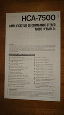 Hitachi HCA-7500 Francais