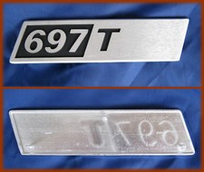 FIAT AUTOCARRO 697 T - SCRITTA IN ALLUMINIO LOGO BADGE