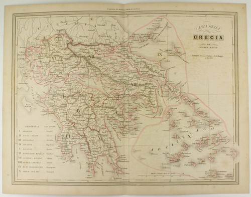 Carta della grecia maggi - della,