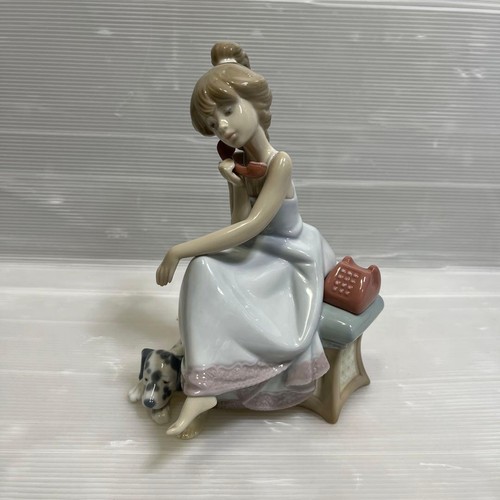 Figurina lladro ragazza cane - ragazza, e