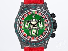 *Molto Raro* NUOVO Orologio Cronus Art Quadrante Smeraldo Roulette Chrono Auto Ltd Ed con B&P