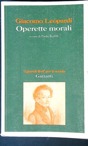 Operette morali leopardi - operette,