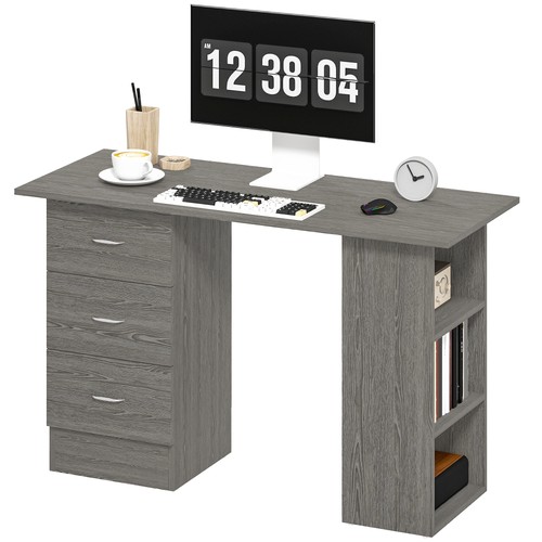 Homcom scrivania con 3 - pc,
