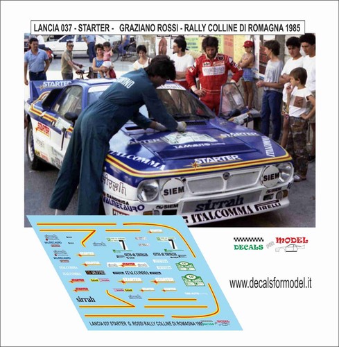 Decals lancia 037 starter - lancia,