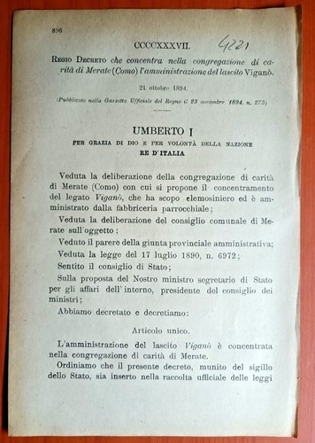 Merate 1894 regio decreto - merate,
