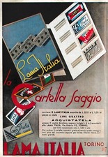 PUBBLICITA' 1934 LAMA ITALIA
