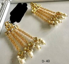 Orecchini a perno Kundan Meena