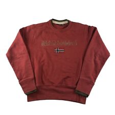 Napapijri Y2K Red Big front Logo Sweatshirt Felpa M