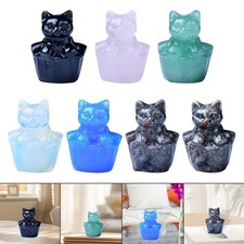 Statua di gatto in cristallo