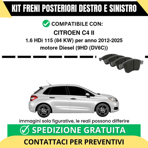 Pastiglie freno posteriori - pastiglie,