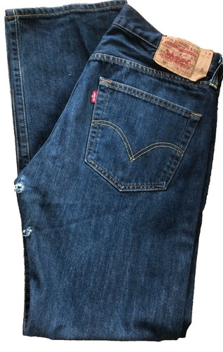 Jeans denim blu levis - blu, 501