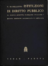Istituzioni di diritto pubblico; il nuovo diritto pubblico italiano. [