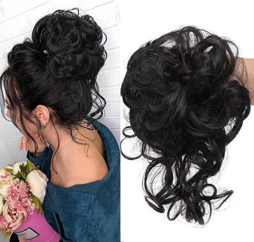Chignon capelli finti nero - finti,