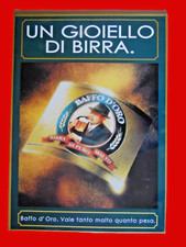 GRANDE TABELLA INSEGNA BIRRA MORETTI METALLO BAFFO D'ORO50X70 DA COLLEZI VINTAGE